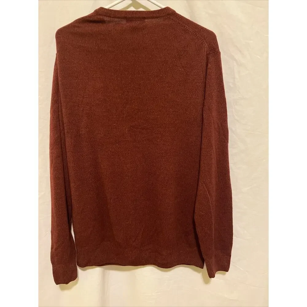 Men's Dockers Size XL Long Sleeve V Neck Sweater Maroon Nice!!
